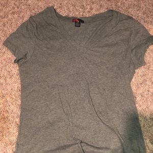 Army green V neck